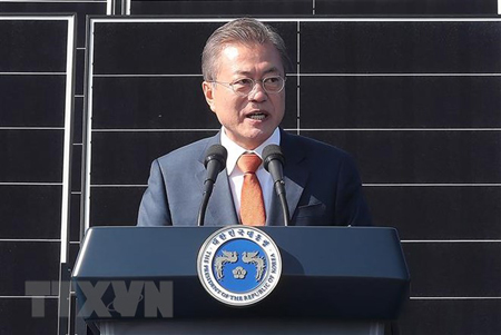 Tổng thống Hàn Quốc Moon Jae-in.