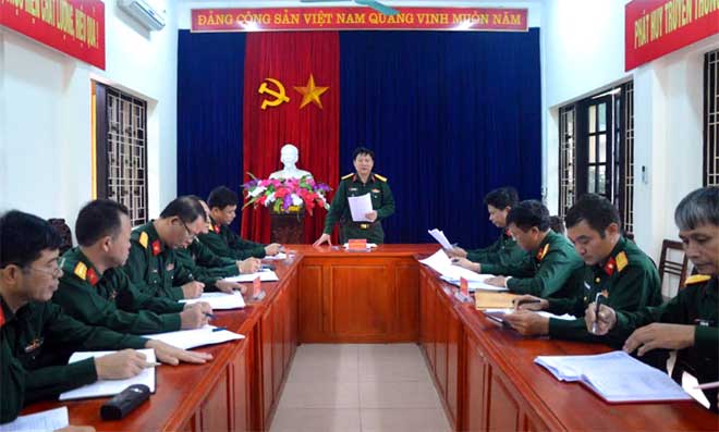 Đại tá Nguyễn Như Bách, Phó Chủ nhiệm Chính trị Quân khu 2 kết luận kiểm tra.