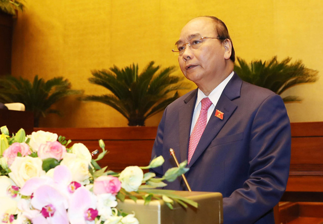 Thủ tướng Chính phủ Nguyễn Xuân Phúc sẽ báo cáo làm rõ vấn đề liên quan và trả lời chất vấn của đại biểu Quốc hội.