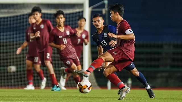 U19 Campuchia gây sốc khi đánh bại U19 Thái Lan ở vòng loại bảng G