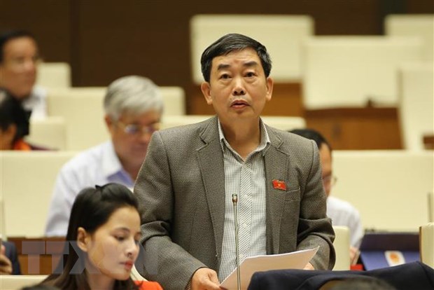 Đại biểu Quốc hội tỉnh Bà Rịa-Vũng Tàu Nguyễn Văn Tuyết thảo luận về dự án Luật sửa đổi, bổ sung một số điều của Luật Tổ chức Quốc hội.