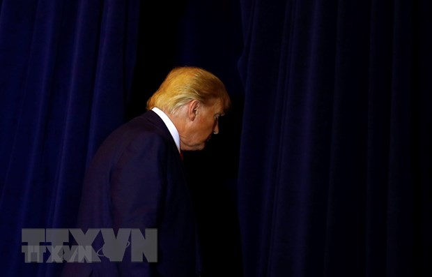 Tổng thống Mỹ Donald Trump rời một cuộc họp báo tại New York ngày 25/9/2019.