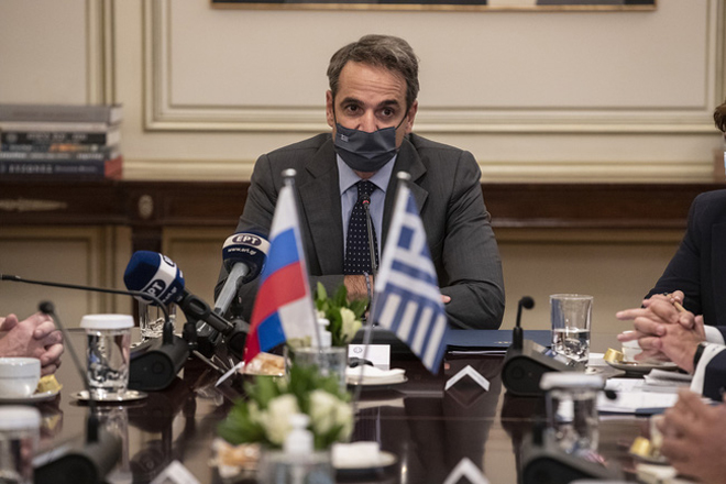 Thủ tướng Hy Lạp Kyriakos Mitsotakis.