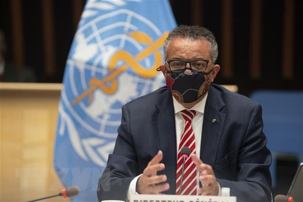 Tổng giám đốc Tổ chức Y tế thế giới (WHO) Tedros Adhanom Ghebreyesus phát biểu tại Geneva, Thụy Sĩ, ngày 5/10. (