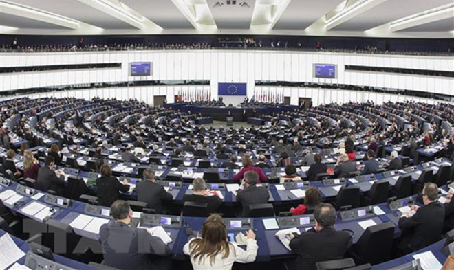 Toàn cảnh một phiên họp của Nghị viện châu Âu ở Strasbourg, Pháp.