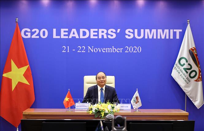 Thủ tướng Nguyễn Xuân Phúc dự và phát biểu tại Hội nghị thượng đỉnh G20.