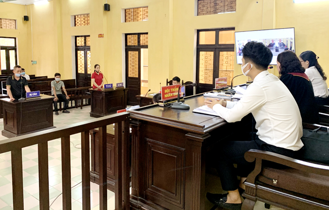 Bị cáo Phạm Thái Bình tại phiên tòa xét xử sơ thẩm công khai.
