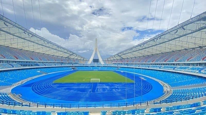 Sân vận động Morodok Techo - nơi tổ chức Giải vô địch bóng đá U23 Đông Nam Á 2022 và SEA Games 32.