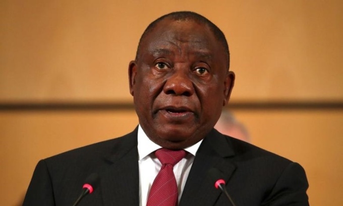 Tổng thống Nam Phi Cyril Ramaphosa dự lễ khai mạc hội nghị lao động thường niên của Tổ chức Lao động Quốc tế tại Geneva, Thụy Sĩ, hồi tháng 6/2019.