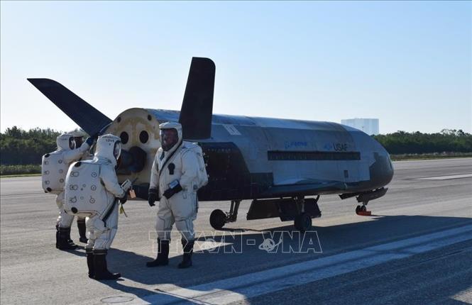 Tàu con thoi X-37B tại Trung tâm vũ trụ Kennedy ở Florida, Mỹ, ngày 7/5/2017. Ảnh tư liệu