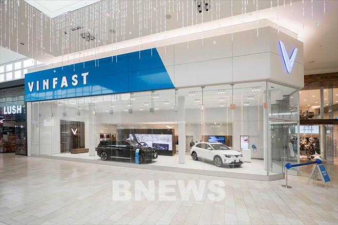 VinFast chính thức khai trương VinFast Store đầu tiên tại Trung tâm Thương mại Yorkdale, Toronto, Canada.
