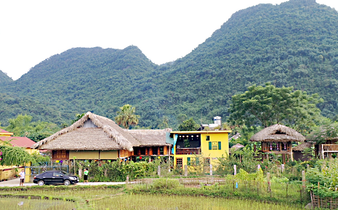 Một mô hình kinh doanh homestay ở xã Lâm Thượng. (Ảnh: Thành Trung)