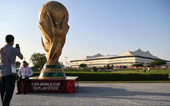 Sân Al Bayt tại Al Khor sẽ tổ chức lễ khai mạc World Cup 2022. Ảnh: AFP.