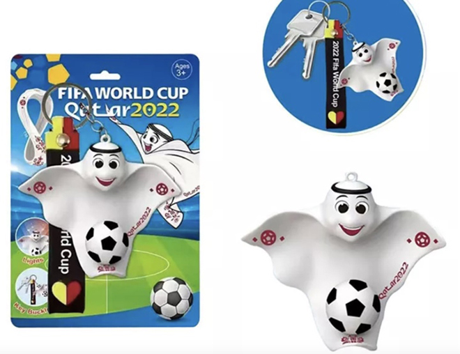 Móc chìa khóa linh vật World Cup 2022 La'eeb.