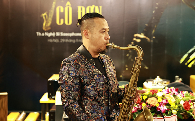 Nghệ sĩ saxophone Lê Duy Mạnh.