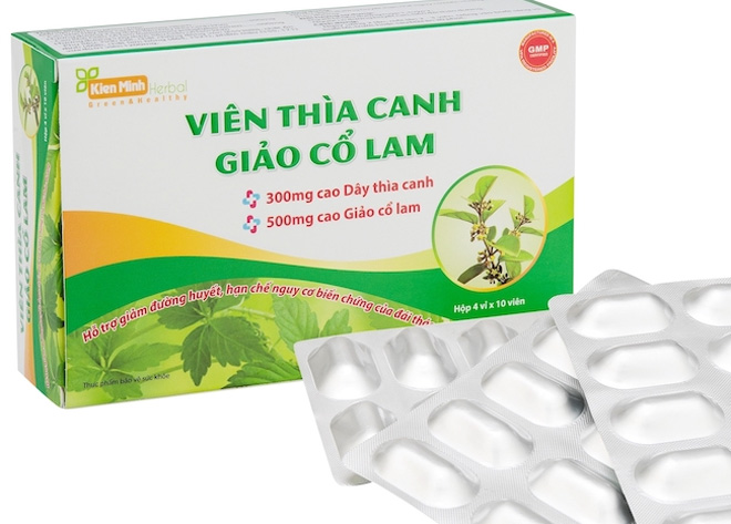 Sản phẩm Viên thìa canh giảo cổ lam của Công ty TNHH Thảo dược Kiên Minh, xã Minh Tiến. (Ảnh minh họa)