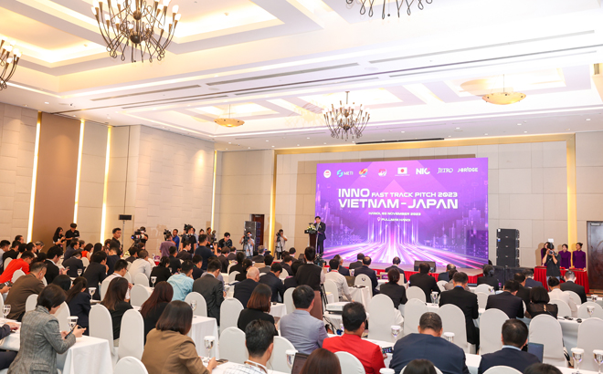 Lễ trao giải Chương trình “Inno Vietnam-Japan: Fast Track Pitch 2023,”. Ảnh minh họa