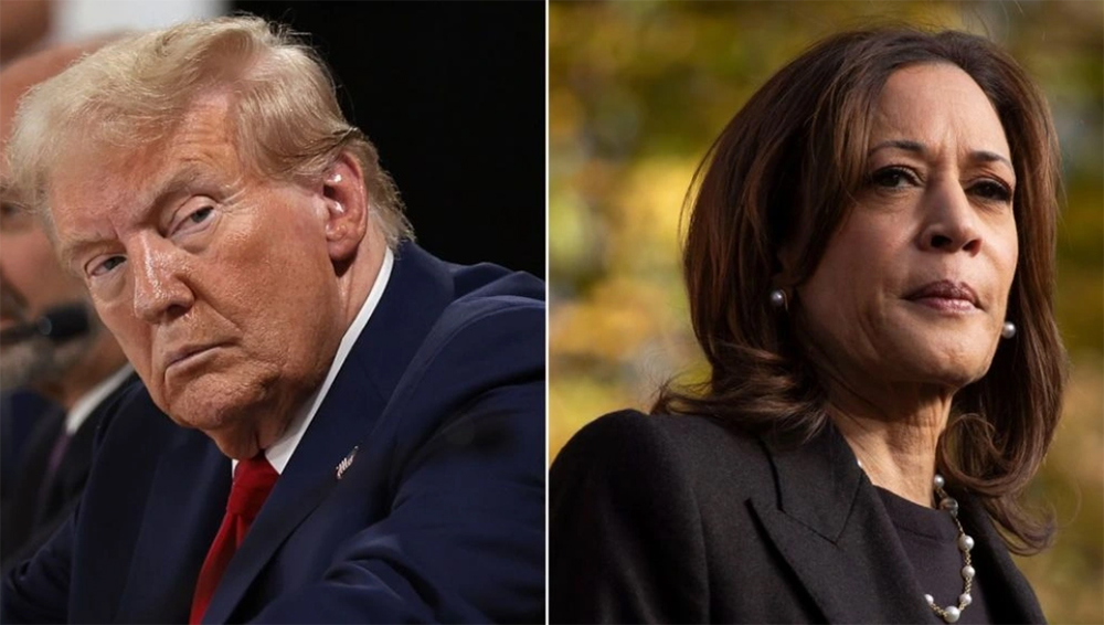 Ứng viên tổng thống đảng Cộng hòa Donald Trump (trái) và Phó tổng thống Kamala Harris. Ảnh: CNN