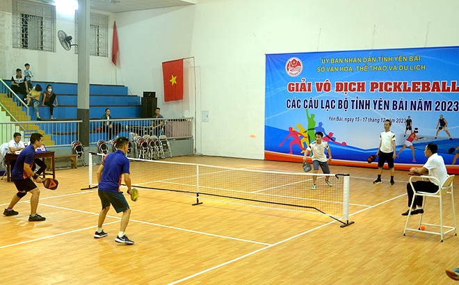 Một trận đấu Pickleball mùa giải năm 2023.