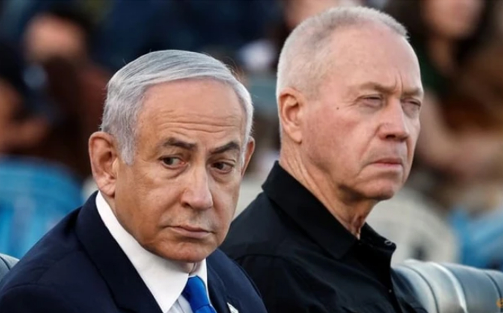 Thủ tướng Israel Benjamin Netanyahu và cựu Bộ trưởng Quốc phòng Yoav Gallant.