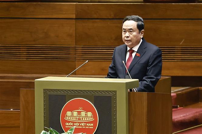 Chủ tịch Quốc hội Trần Thanh Mẫn phát biểu bế mạc Kỳ họp thứ 8, Quốc hội khóa XV.