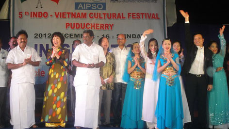 Khai mạc Liên hoan hữu nghị nhân dân Việt Nam-Ấn Độ lần thứ năm tại thành phố Puducherry.