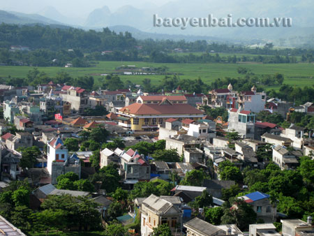 Nghĩa Lộ phố hôm nay. Ảnh: Nguyễn Thu Phong
