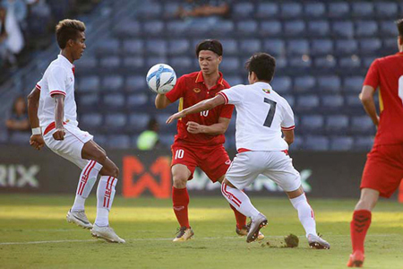 Công Phượng để lại nhiều dấu ấn ở trận thắng U23 Myanmar