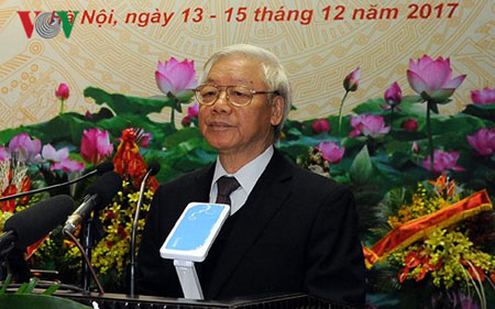 Tổng Bí thư Nguyễn Phú Trọng phát biểu chỉ đạo Đại hội  lần thứ VI Hội Cựu chiến binh Việt Nam.