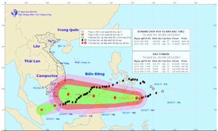 Ảnh: Trung tâm Dự báo Khí tượng Thủy văn Trung ương