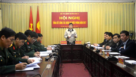 Đồng chí Nguyễn Chiến Thắng - Phó chủ tịch UBND tỉnh Yên Bái phát biểu tại điểm cầu Yên Bái.