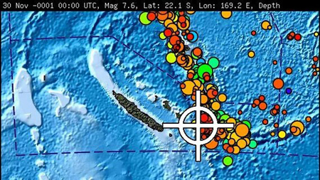 Nguy cơ xảy ra sóng thần dọc bờ biển của Vanuatu và New Caledonia trong phạm vi 1.000 km kể từ tâm chấn.