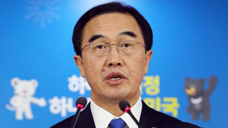 Bộ trưởng Thống nhất Hàn Quốc Cho Myoung-gyon.