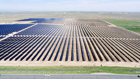 Một nhà máy điện mặt trời ở Ninh Thuận đã hoàn thành.