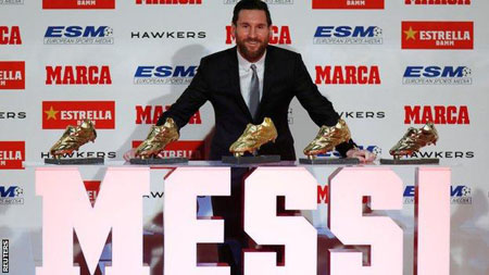 Messi đi vào lịch sử khi trở thành cầu thủ đầu tiên sở hữu 5 