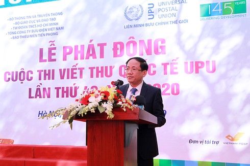 Thứ trưởng Bộ TT&TT Phạm Anh Tuấn phát biểu tại Lễ phát động.
