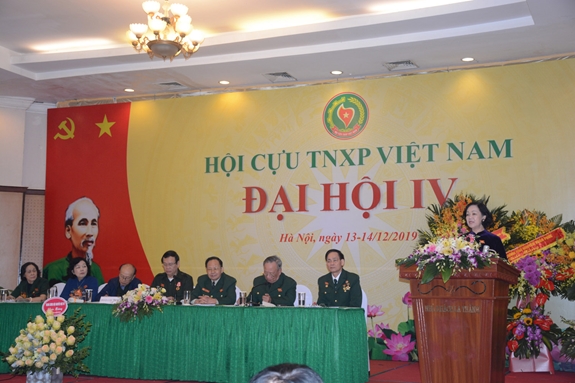 Đồng chí Trương Thị Mai phát biểu tại Đại hội.