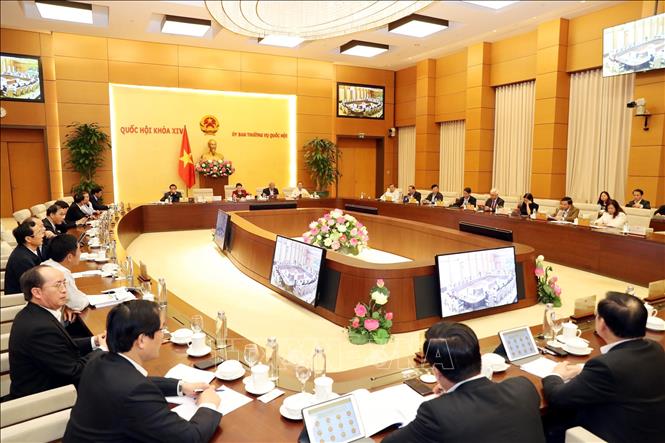 Quang cảnh Phiên họp thứ 39 của Ủy ban Thường vụ Quốc hội.