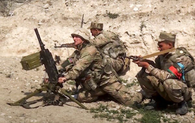 Binh sĩ Azerbaijan trong cuộc xung đột ở Nagorno-Karabakh.
