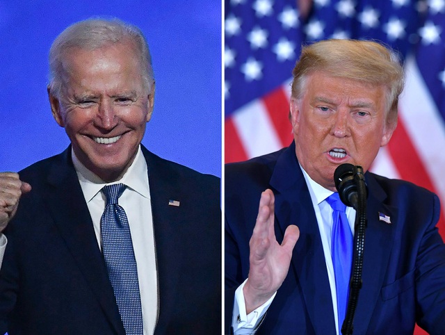 Tổng thống Mỹ Donald Trump và ứng viên Dân chủ được dự đoán đắc cử Joe Biden