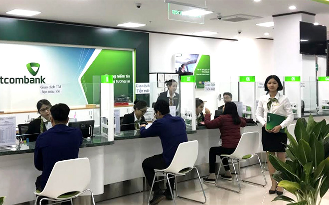 Quang cảnh Phòng giao dịch Vietcombank Yên Bái.