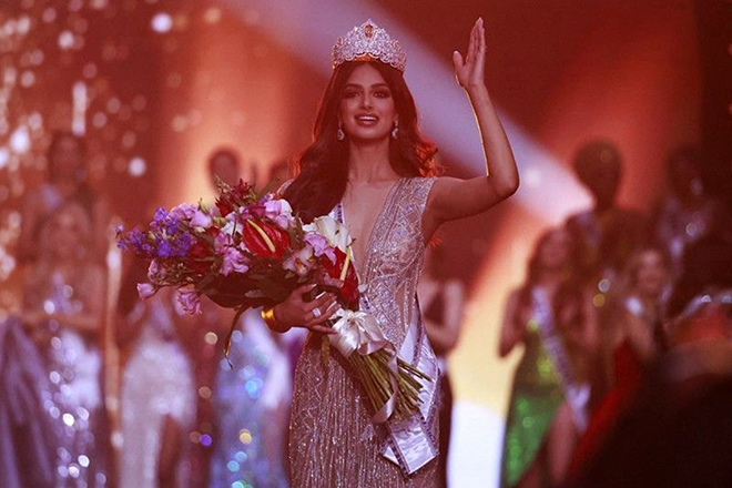 Miss Universe 2021 đã thuộc về đại diện Ấn Độ - Harnaaz Sandhu.