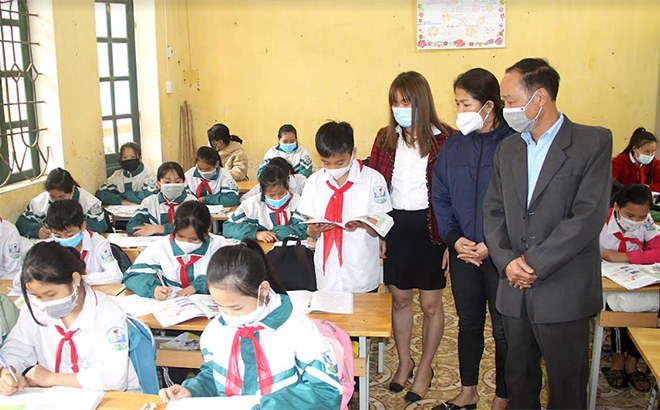 Công tác kiểm tra, đánh giá chất lượng dạy và học được Trường TH&THCS xã Tân Nguyên chú trọng, quan tâm thường xuyên.