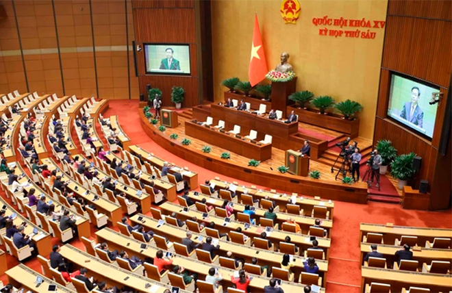 Phiên Bế mạc Kỳ họp thứ 6, Quốc hội khoá XV diễn ra sáng 29/11/2023, tại Hà Nội.