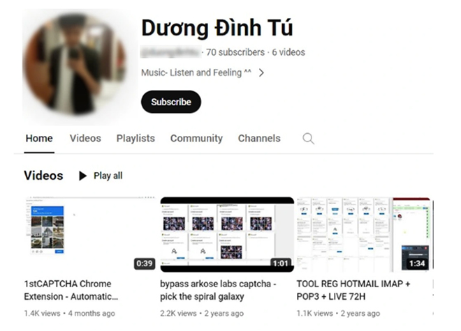 Hình ảnh của Duong Dinh Tu, một trong 3 nghi phạm bị cáo buộc điều hành nhóm Storm-1152, được Microsoft chia sẻ công khai trên trang blog chính thức