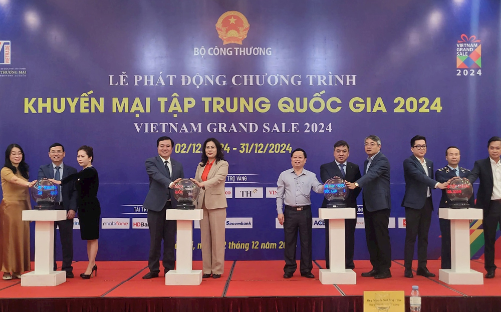 Nghi thức phát động chương trình khuyến mại tập trung quốc gia 2024.