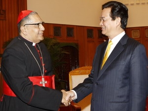 Thủ tướng tiếp Hồng y Ivan Dias, Bộ trưởng Bộ Truyền giáo Toà thánh Vatican.