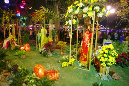 Một góc Lễ hội hoa Hà Nội 2012.