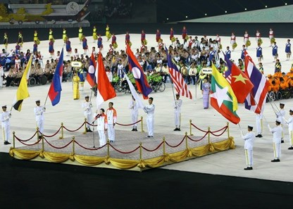 Quang cảnh lễ khai mạc Para Games 7.
