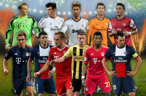 Đội hình tiêu biểu của UEFA 2013.